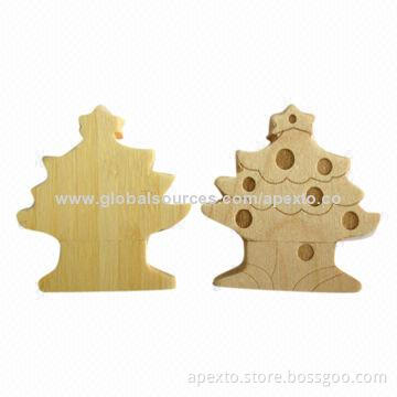 Christmas Tree USB Flash Disks with Plug-and-play Function and >1,000,000 Times Data Encryption